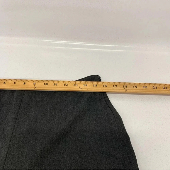 Chicos 1 Trouser Pants Woman Medium/8  Gray Straight Leg Career Business Office - Picture 9 of 12